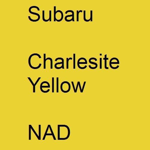 Subaru, Charlesite Yellow, NAD.